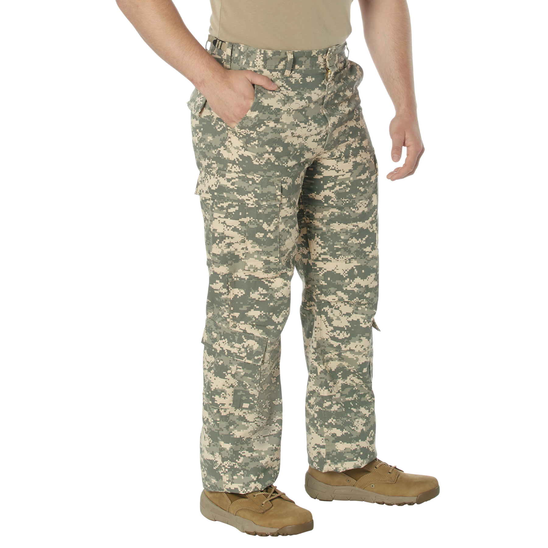 Rothco Vintage Paratrooper Cargo Fatigue Pants - Acu Digital Camo, Large
