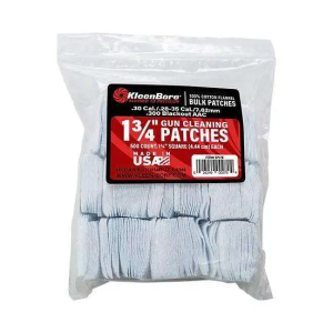 Kleen-Bore Super Shooter Cotton Patches Cleaning Patches 1.75 .28-.35 Cal
