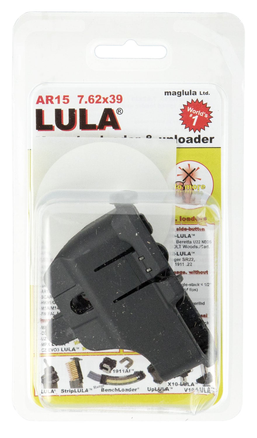 Maglula LULA AR-15 7.62x39mm Polymer Magazine Loader and Unloader, Black - LU11B