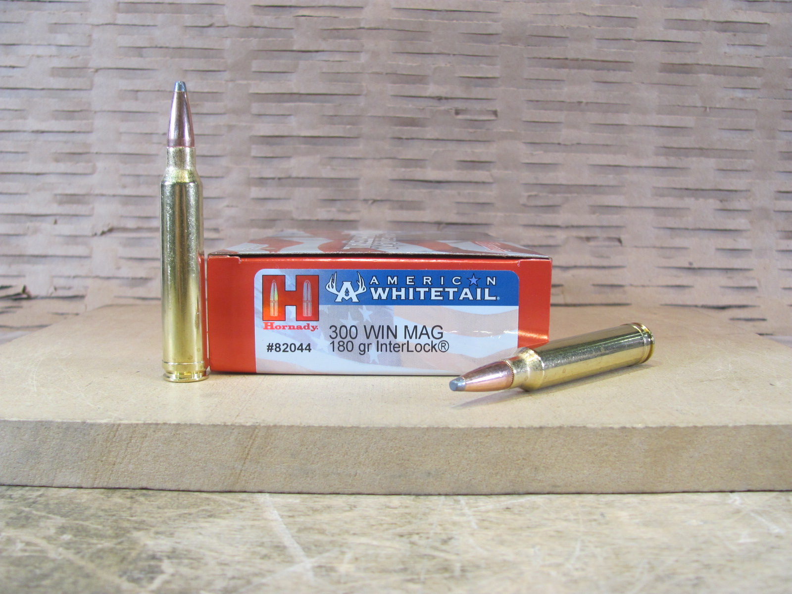 20 Round Box – 300 Winchester Magnum 180 Grain InterLock Hornady American Whitetail Ammo – 82044
