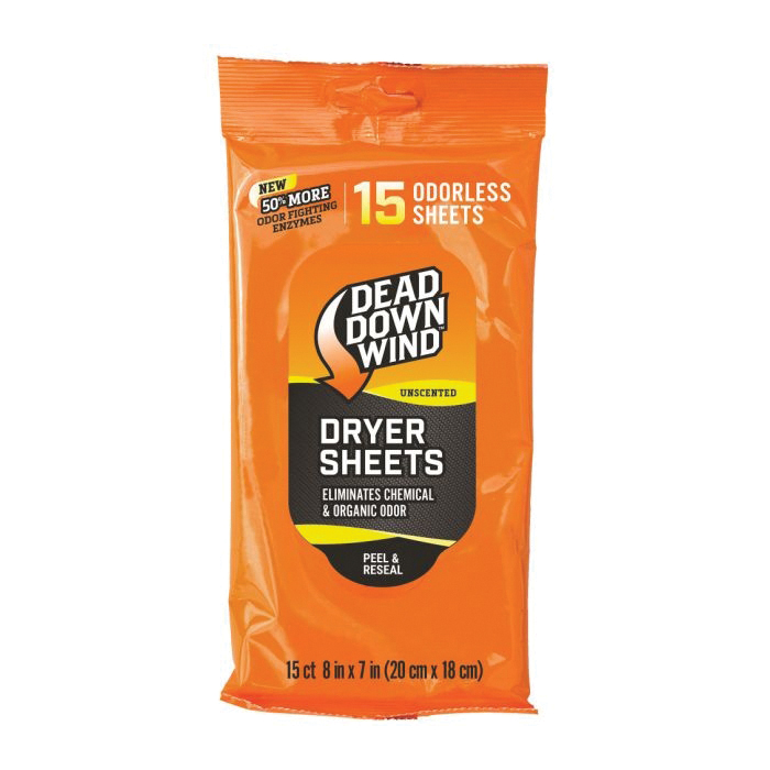 Dead Down Wind 8" x 7" Dryer Sheet, Pack of 30