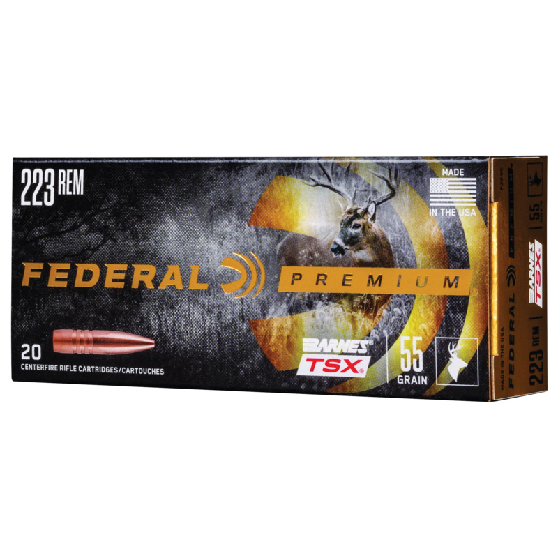 Federal 223 55gr Triple Shok Ammunitiion 20rds - P223S
