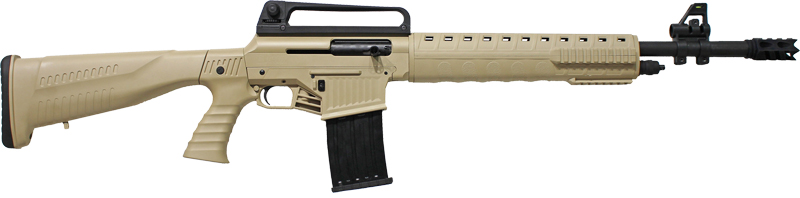 Iver Johnson Stryker 12 Gauge Semi-Auto Shotgun, Desert Tan