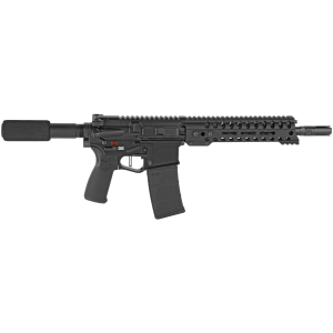 Patriot Ordnance Factory Renegade+, 5.56 NATO, 10.5 Barrel, Direct Impingement, 1- 30 Round Magazine, Black, Pistol
