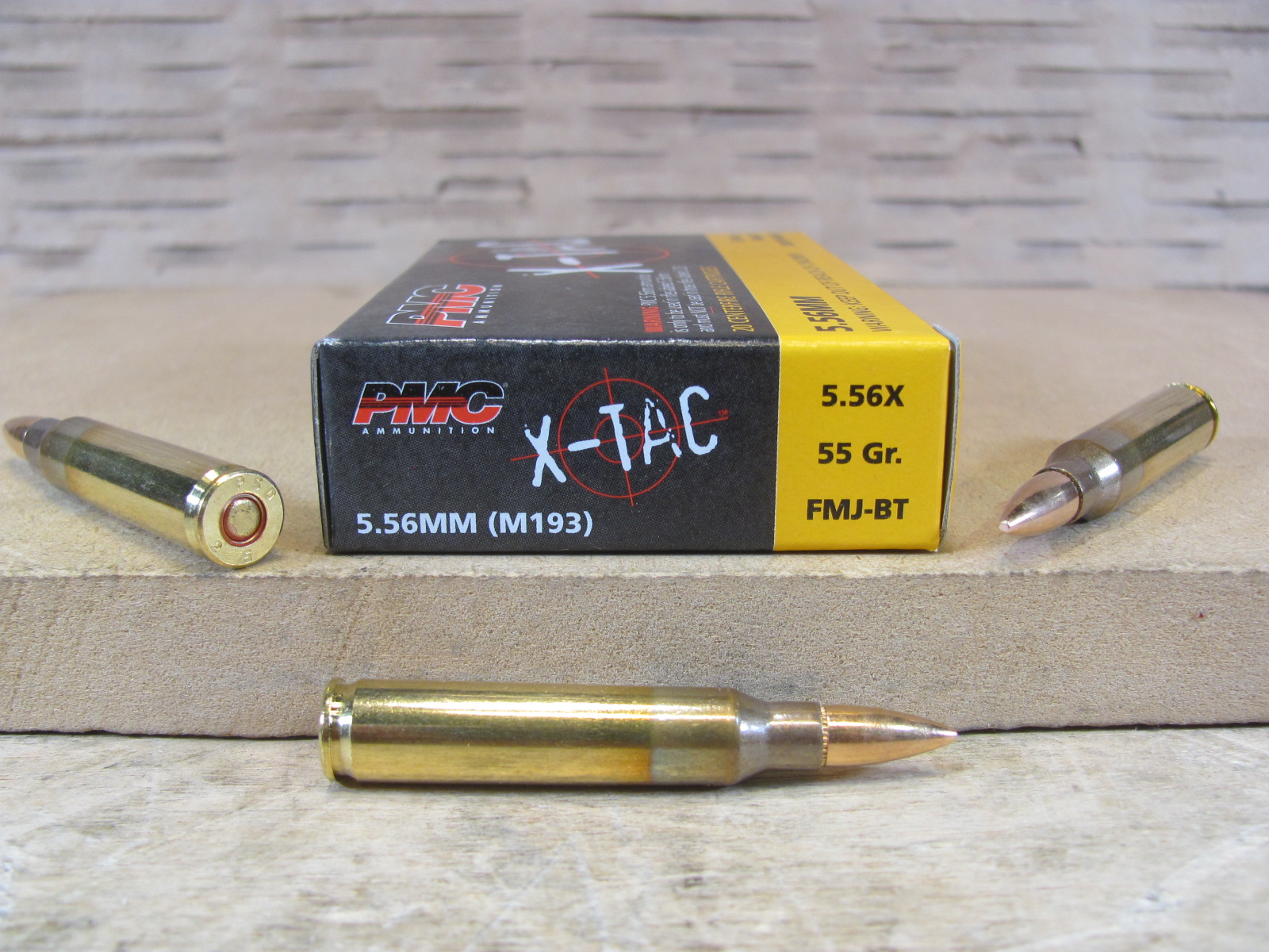 1000 Round Case – 5.56 PMC X-TAC XP193 55 Grain FMJ BT M193 Ammo – 556X