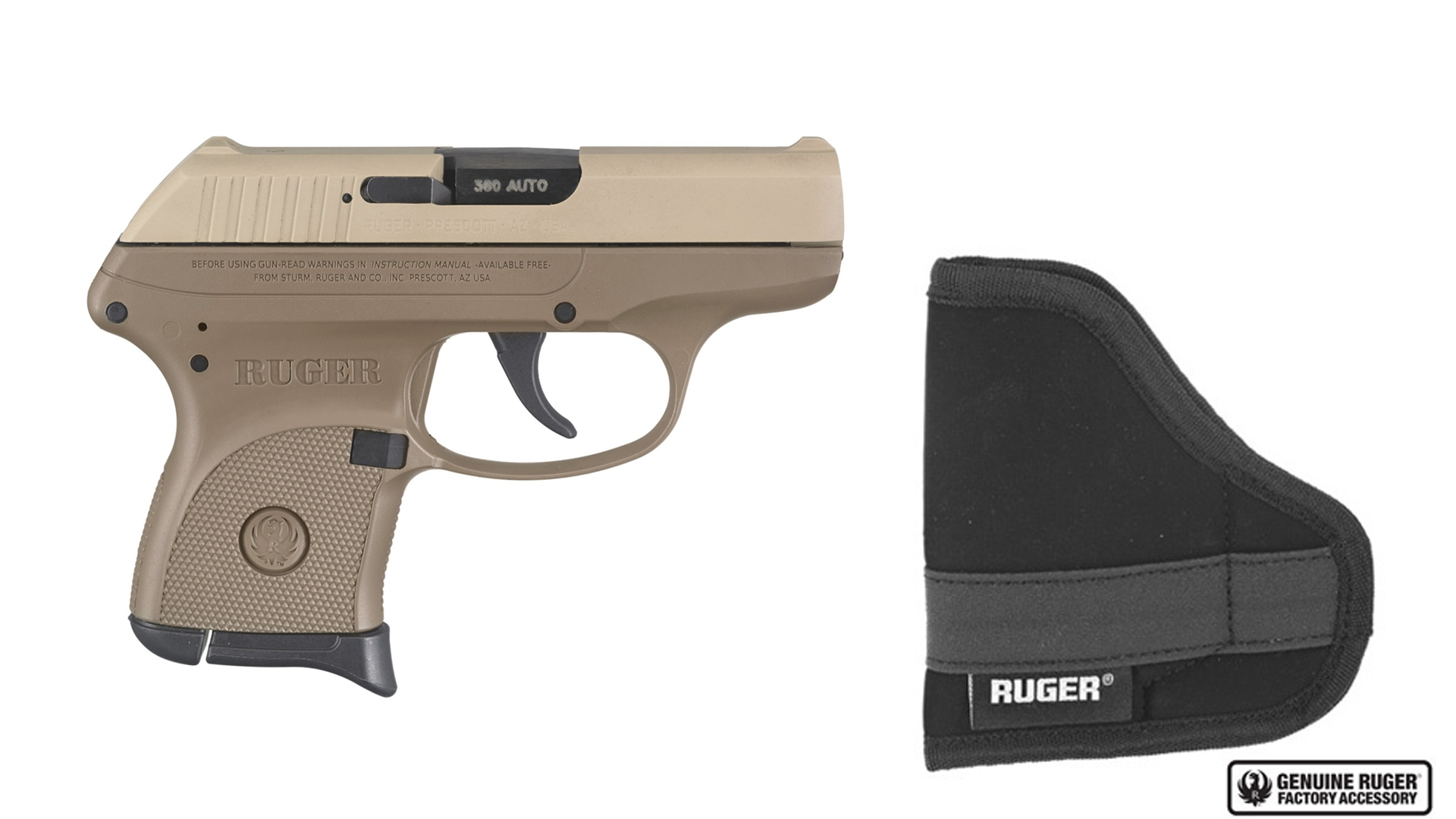 Ruger LCP 380 â With Holster, FDE