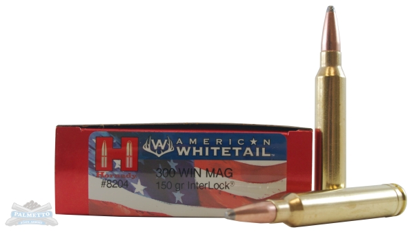 Hornady 300 Win Mag 150gr Interlock American Whitetail Ammunition 20rds - 8204
