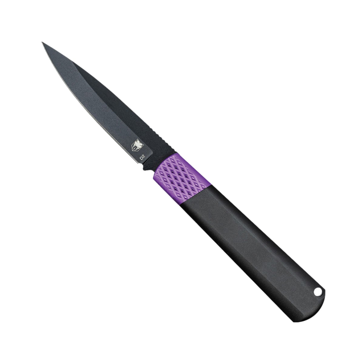 CobraTec Knives Gideon Hidden Release Folding Knife Drop Point Black/Purple - Ideal for EDC and Tactical Applications - CTGHRBPB