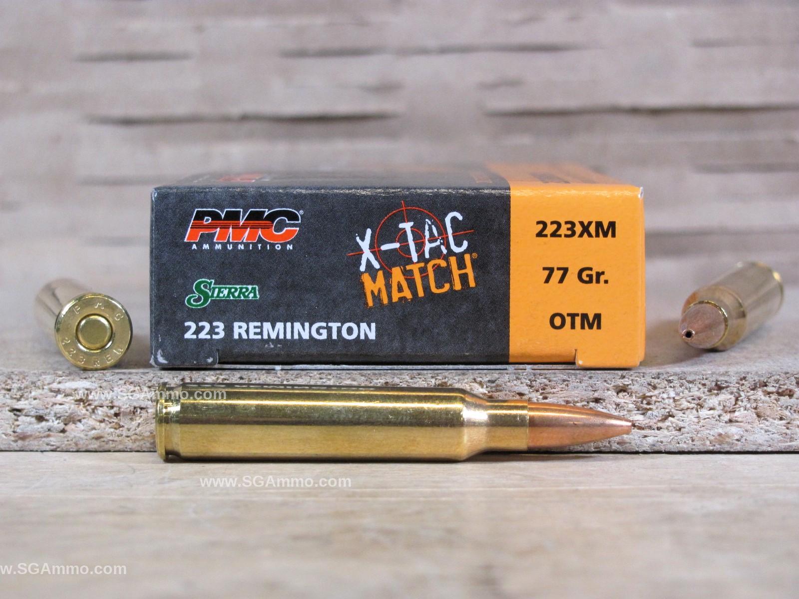 200 Round Case – 223 Rem 77 Grain SMK OTM Match Ammunition PMC Ammo – 223XM