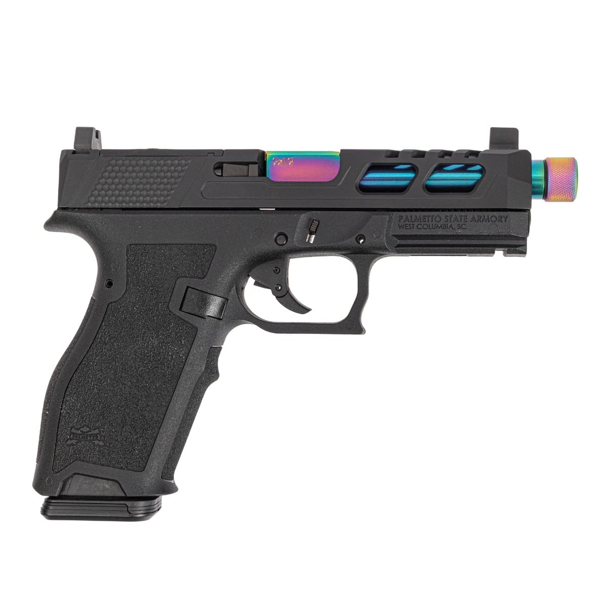 PSA Dagger Full Size - S 9mm SW6 RMR Pistol With Chameleon Threaded Barrel, Black