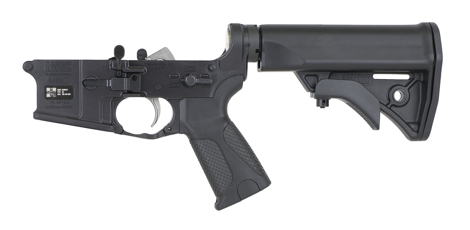 LWRC IC .223 Remington AR Lower, Black - ICL5B