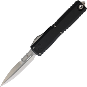 Microtech Ultratech Gen III ZBP, Bayonet Plain Edge, Stonewash/Black, OTF Knife