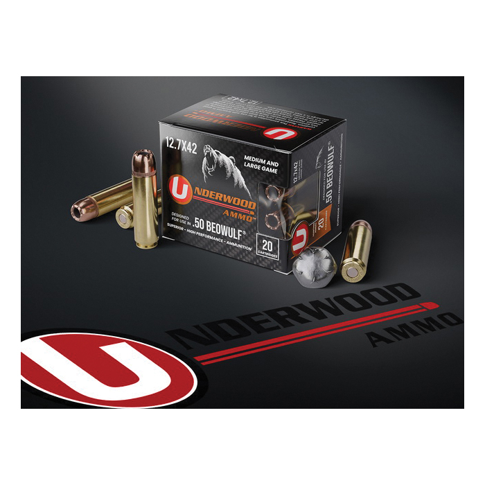 Underwood Ammo 12.7x42mm 350 gr JHP 20rds