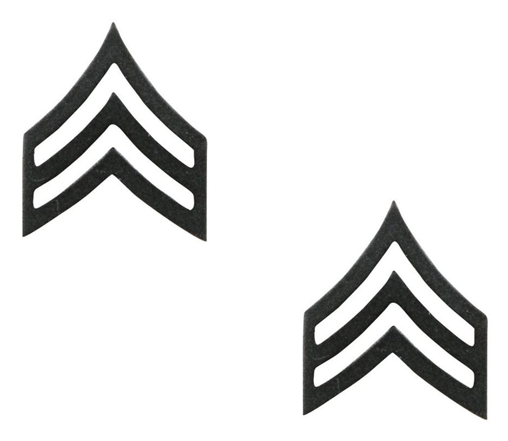 Rothco Sergeant Polished Insignia - Subdued