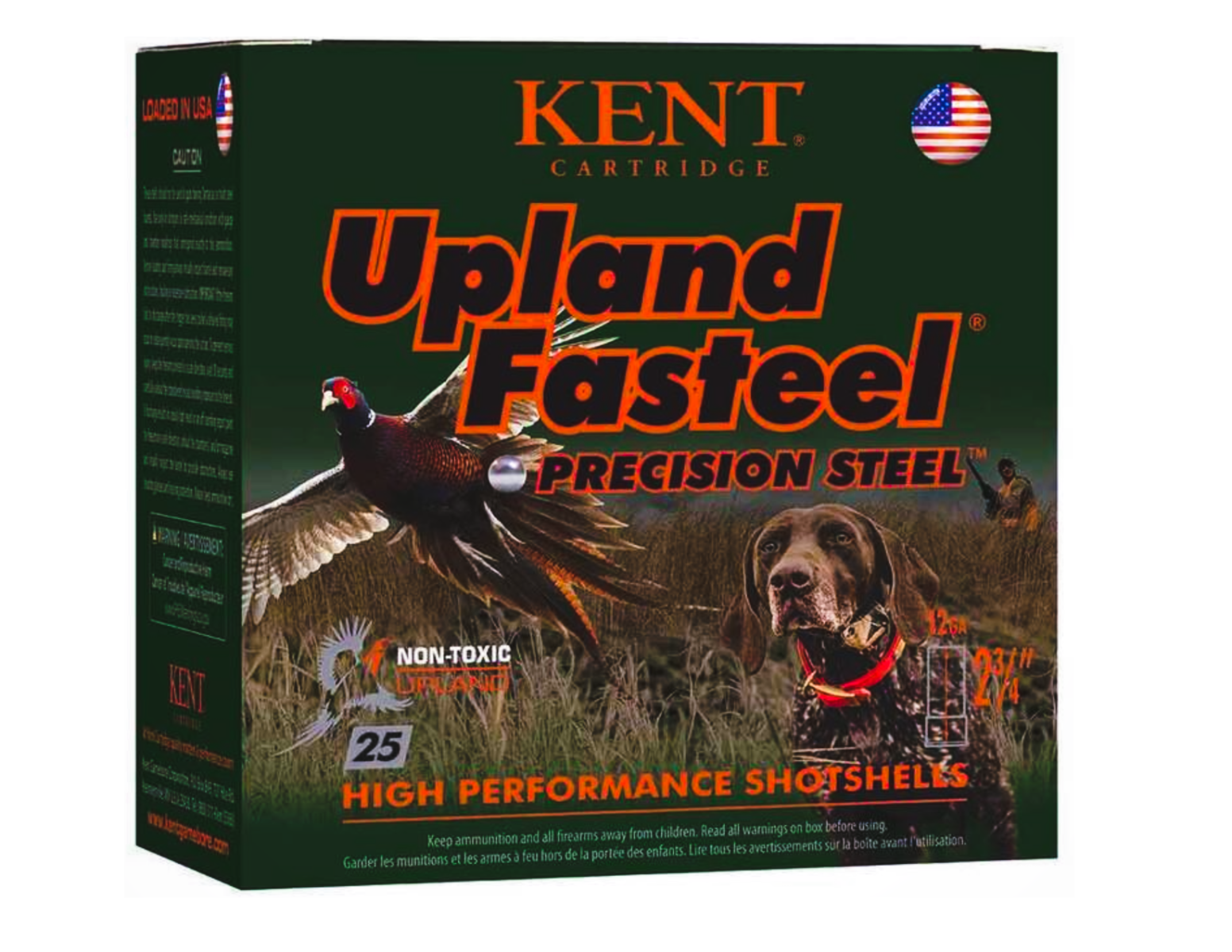 Kent Cartridge K122US326 Upland Fasteel 12Gauge 2.75″ 1 1/8oz 6Shot 25 Per Box/10 Case - No Credit Card Fees - Low, flat rate shipping