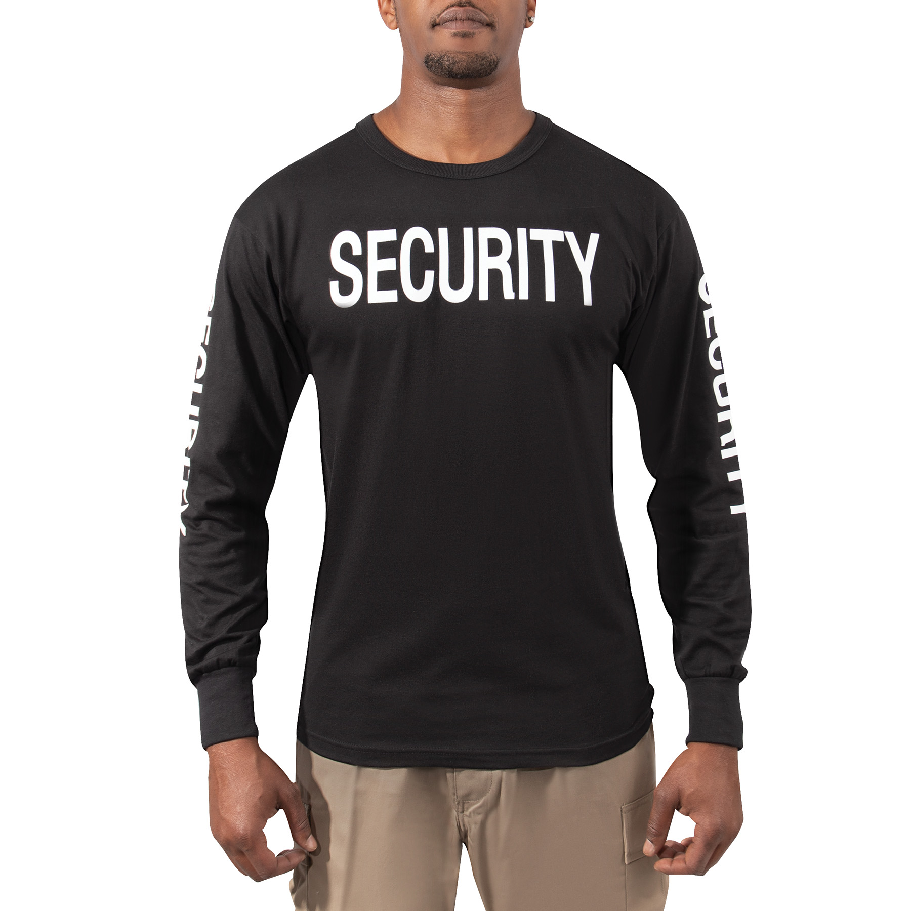 Rothco Long Sleeve Two-Sided Security T-Shirt - Large