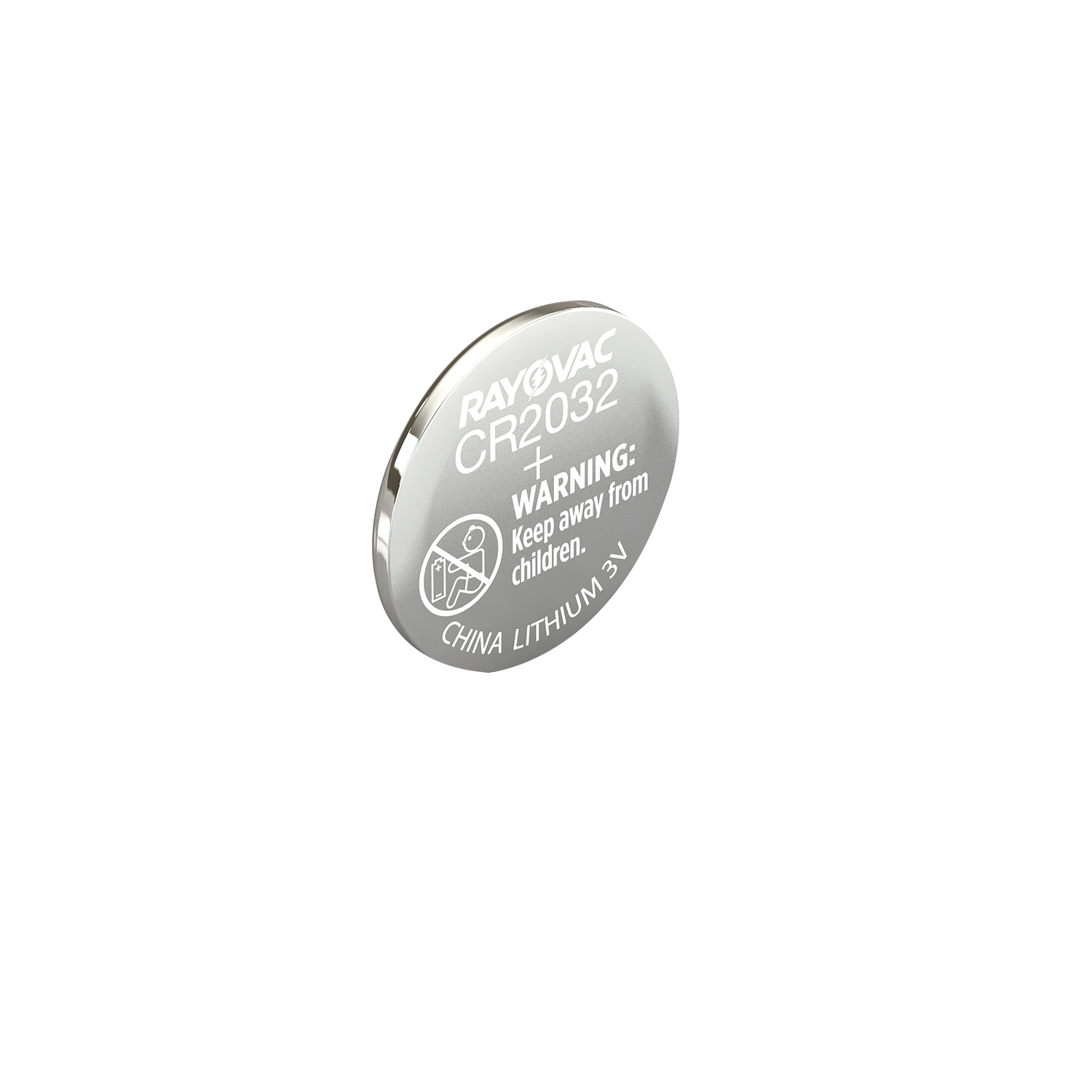 Rayovac CR2032 Keyless Entry Lithium Battery - 3 V/225 mAh, Long-Lasting Power - KECR2032-1G