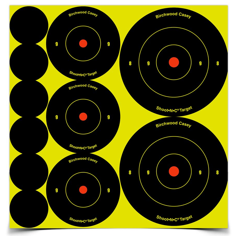 Birchwood Casey Shoot'N'C Ass't 1", 2" & 3" Bull's-eye Target 34608