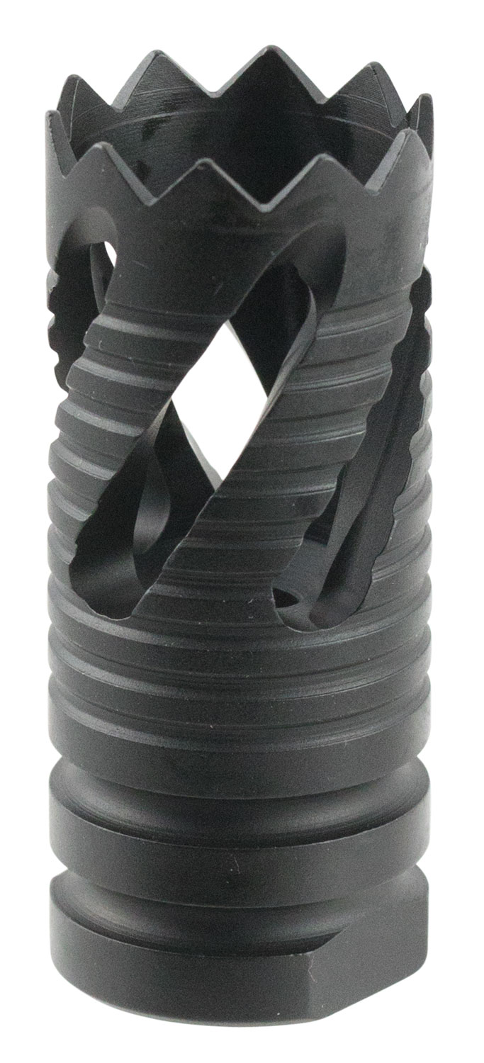 Tacfire 1/2-28 Thread Crown Style Muzzle Break, .223 Rem/5.56, Black Oxide - MZ1021
