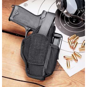 Uncle-Mike-S Uncle Mike's Ambidextrous Hip Holsters 3-4" Brl Med & Lg Dbl action Rev.
