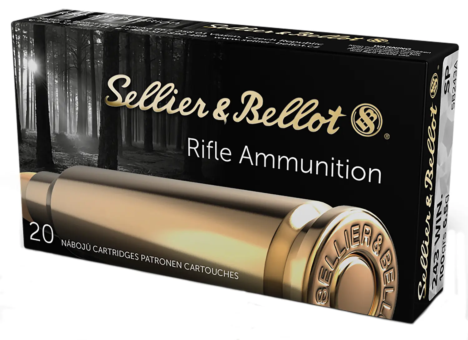 Sellier Bellot SB243A Rifle 243Win 100gr Soft Point 20 Per Box/25 Case