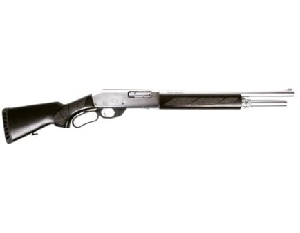 Black Aces Tactical Pro L 12 Gauge 18.5" Lever Action, Silver/Black - BATLSB
