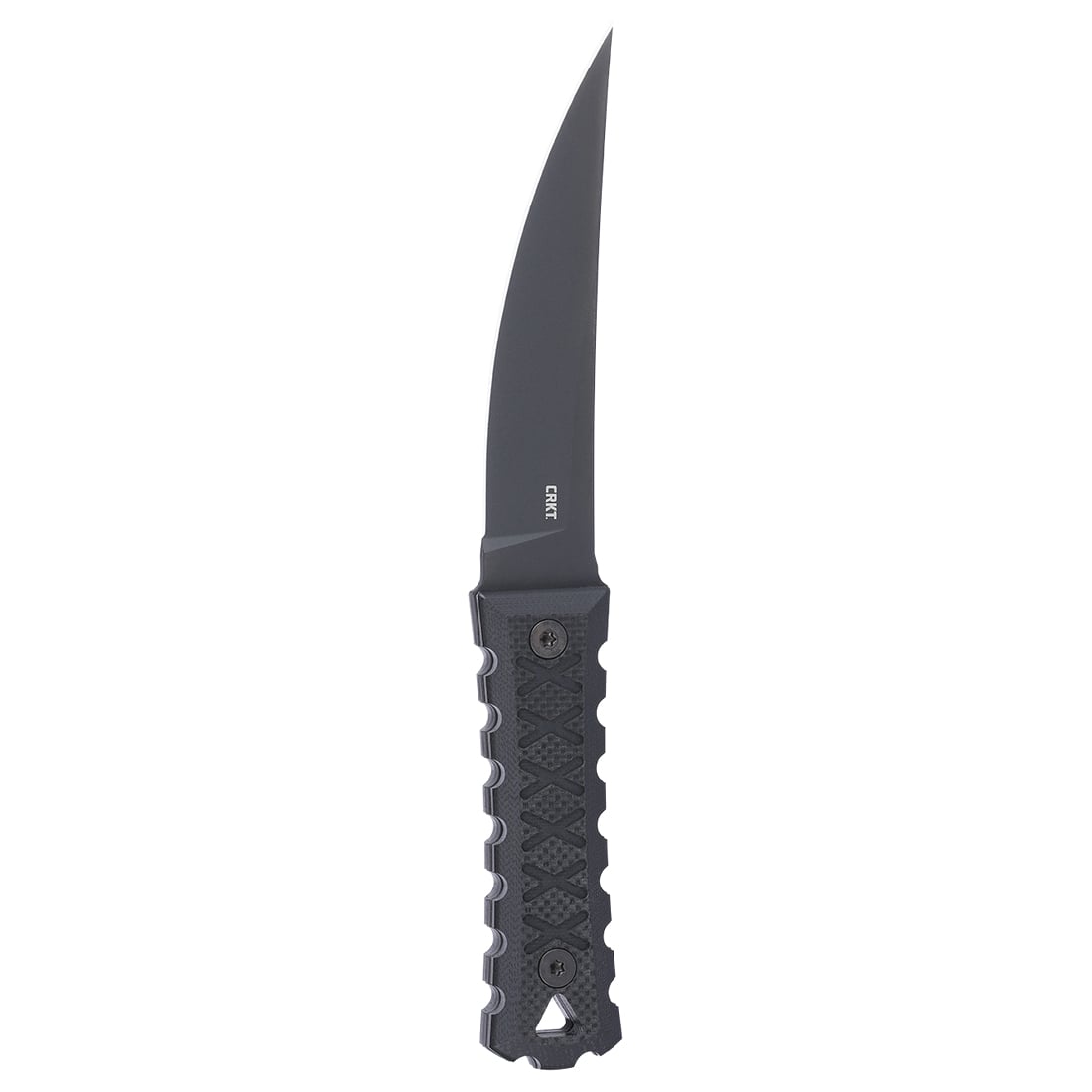 CRKT HZ4 Fixed Knife Trailing Point, Black