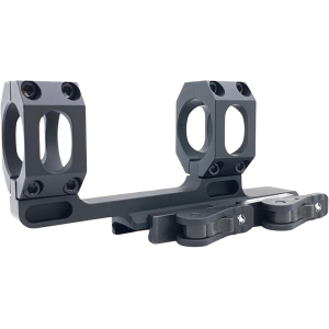 American Defense Recon QD 1-Piece 2" Cantilever Picatinny Scope Mount 34mm Rings Standard Lever 1.7" NV Height Matte Black