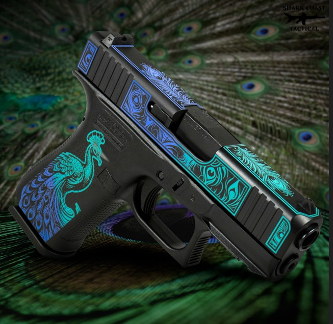 GLOCK 43X RMR Cut C4 Peacock 9mm Handgun