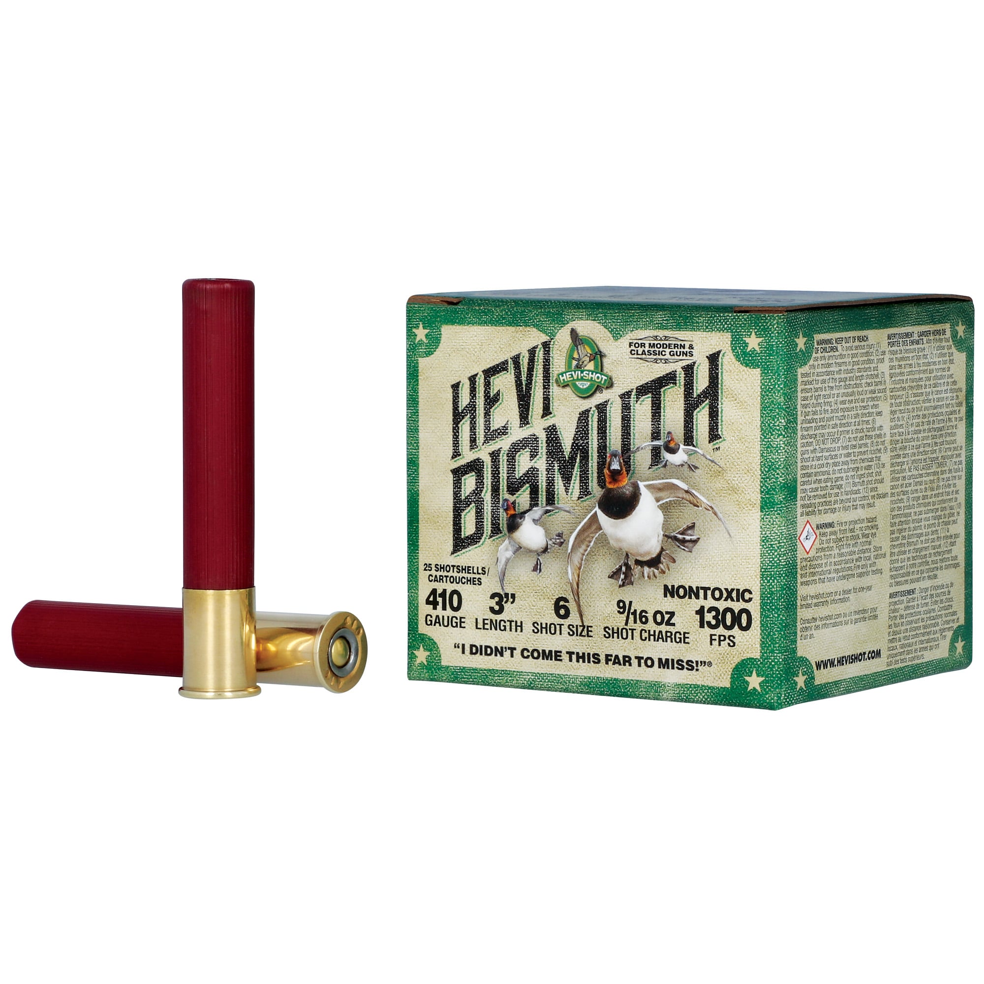 HEVI-Shot HS19006 HEVI-Bismuth 410Gauge 3″ 9/16oz Bismuth 6Shot 25 Per Box/10 Case - No Credit Card Fees - Low, flat rate shipping