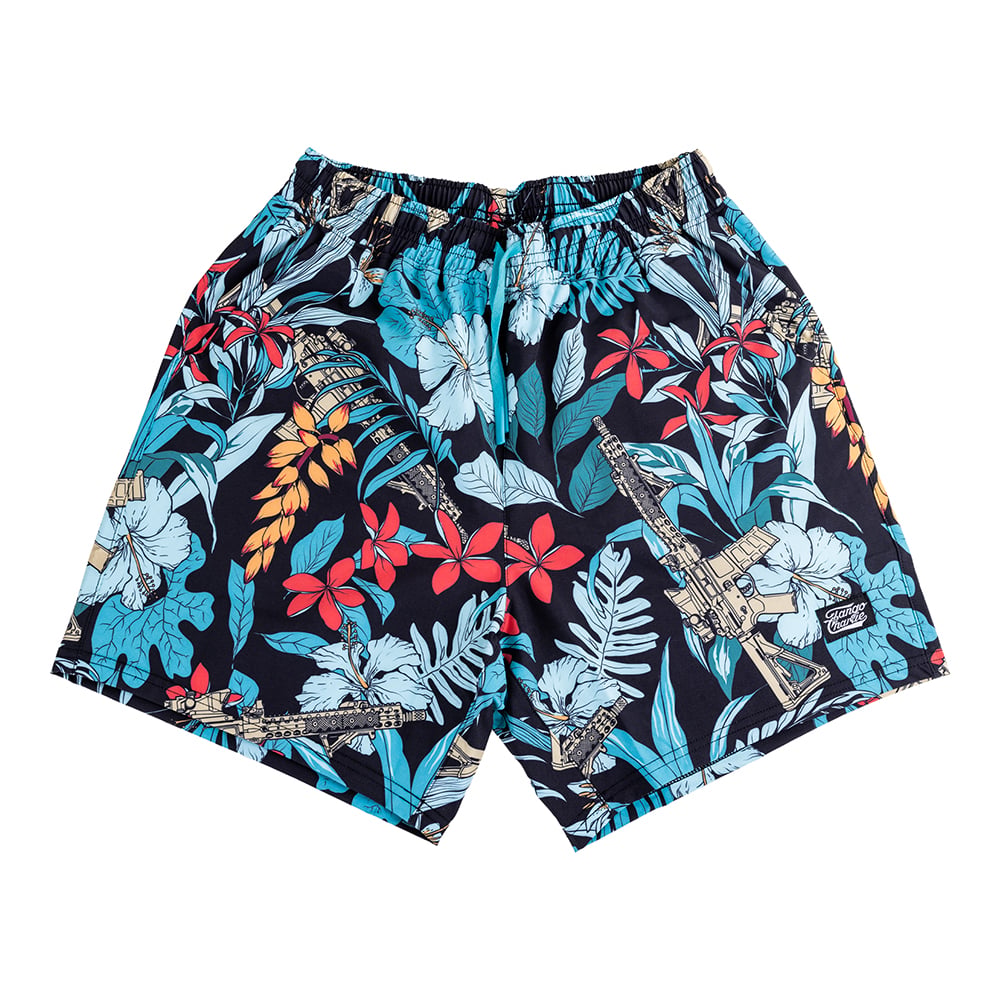 Born United Men's Performance Training Shorts - 5.5"- Tactical Tropic - Small