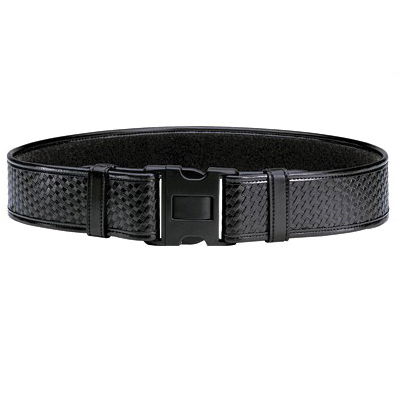 Bianchi 7950 2.25" Duty Belt Size 34-40 Medium Basketweave Duraskin Belt, Black - 22125