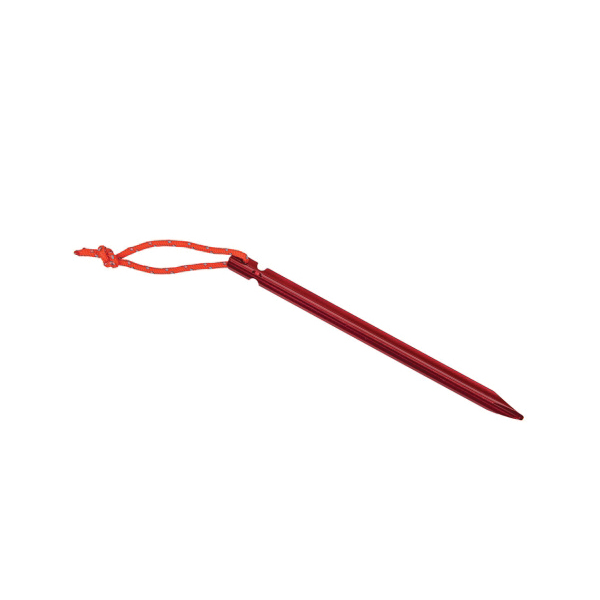 Alps 6" x 0.38" Tri-Stake, Red