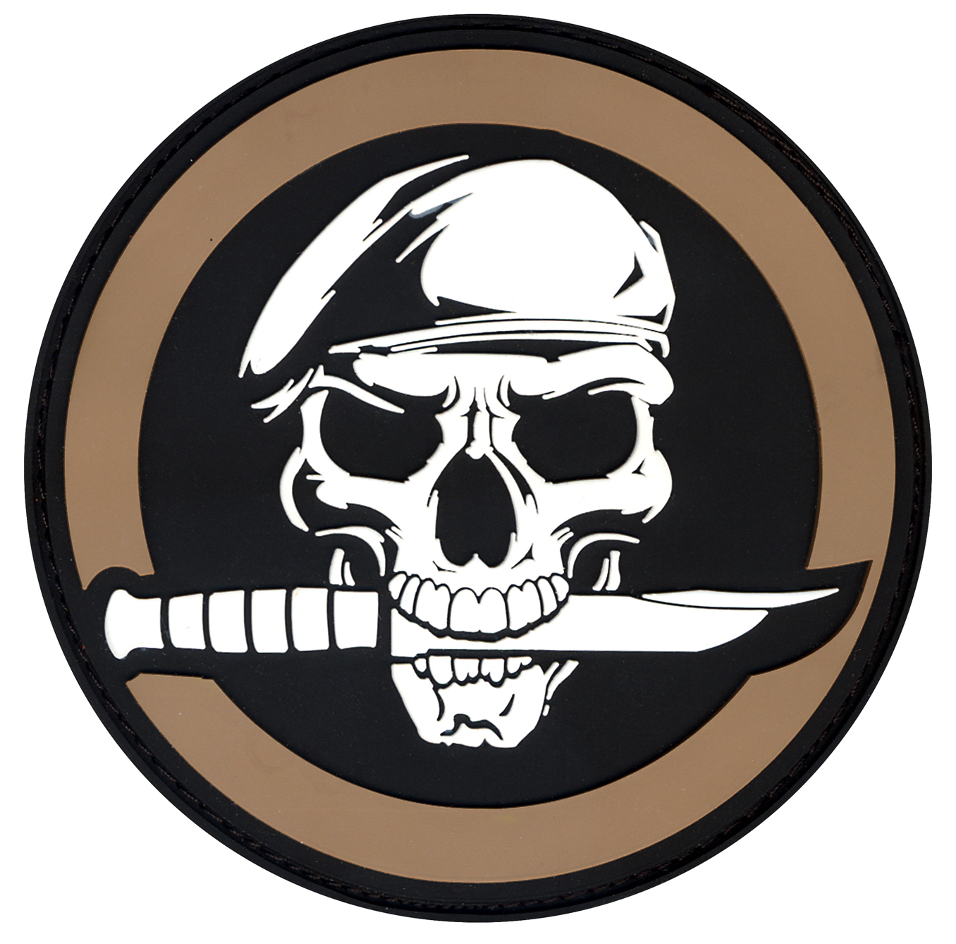 Rothco Pvc Military Skull Knife Morale Patch
