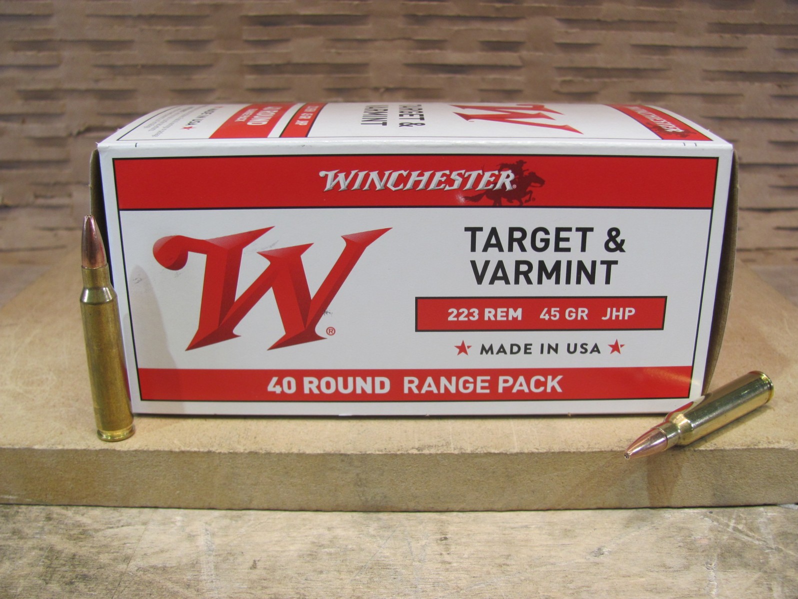 400 Round Case – 223 Rem JHP 45 Grain Varmint Ammo Winchester – USA2232