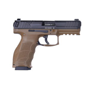 HK VP9 9mm 4.1" 10rd Optic Ready Pistol - FDE / Black