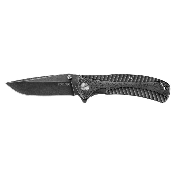 Kershaw Starter Folding Knife Drop Point/Plain, Blackwash Coated