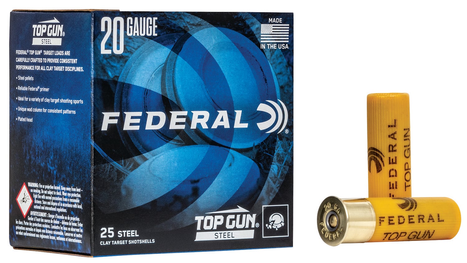 Federal 20ga 2.75" 7/8oz #7 Steel Shot Top Gun Shotshells 25rds - TG251 7