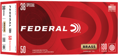 Federal Champion 38 Special 130 Grain Full Metal Jacket (FMJ) Ammo