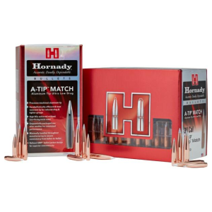 Hornady Aluminum A-Tip Match Rifle Bullets 22 cal .224" 76 gr 100/ct