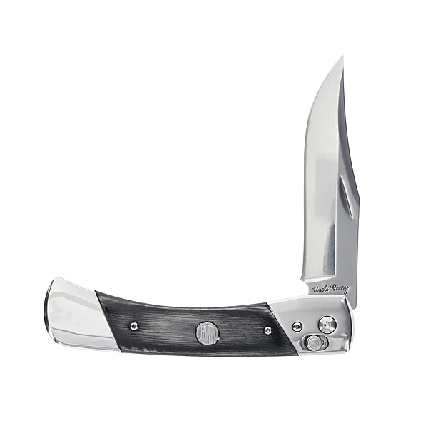 Uncle Henry Bear Paw Folding Clip Point Knife, Black - 1222013