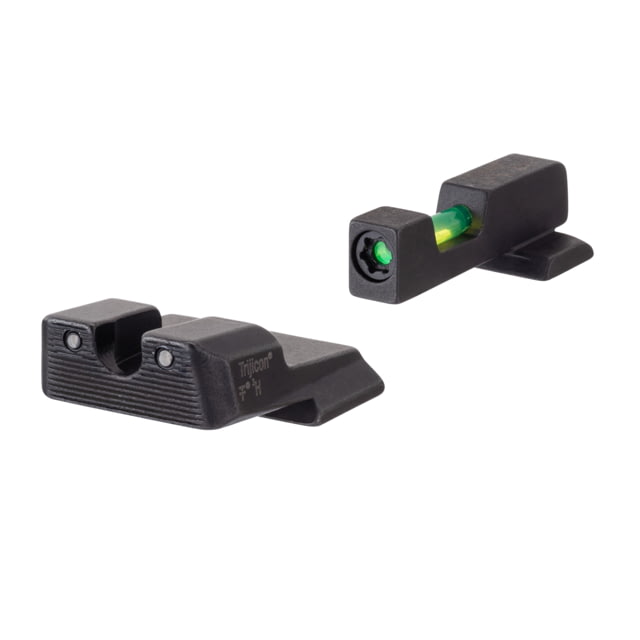 Trijicon DI Night Sight Set Dual-Illuminated U-Notch Tritium Green Front Color/ Rear Color Smith & Wesson M&P Shield .40 .45 & 9mm