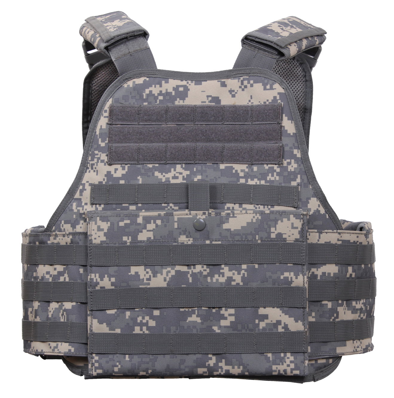 Rothco Molle Plate Carrier Vest - Acu Digital Camo, Regular