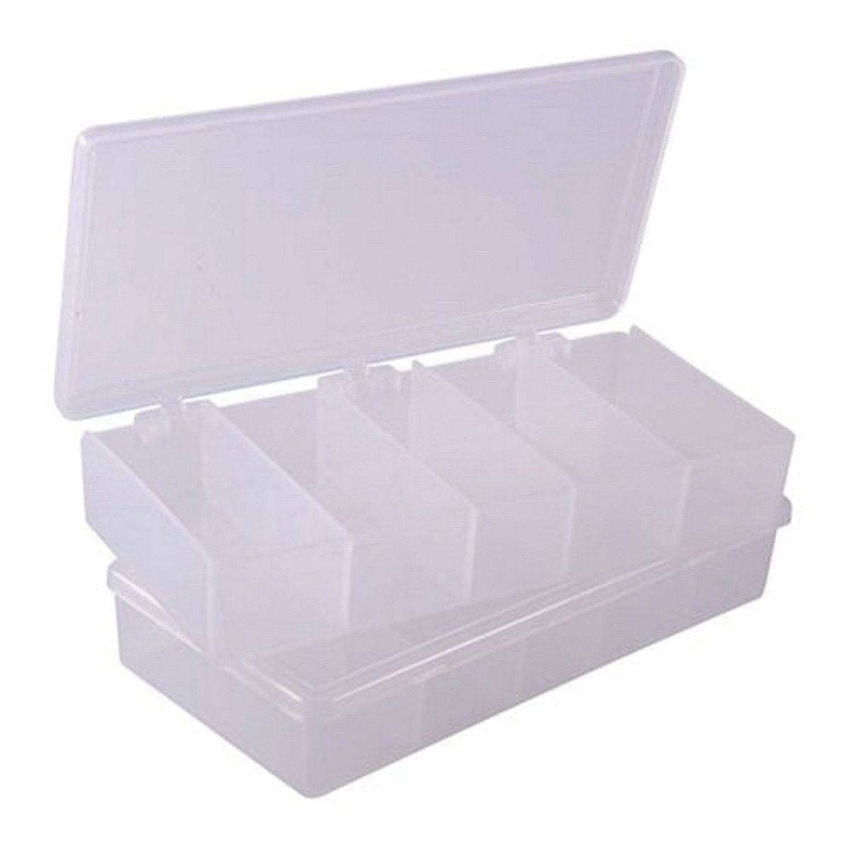 Brownells 7" x 3.50" x 1.25" Storage Bin, Clear Pack of 2