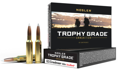 Nosler Trophy Grade 6.5 Creedmoor 140 Grain AccuBond Ammo