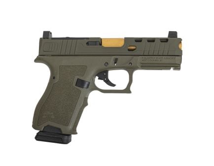 PSA Dagger Compact 9mm Pistol With SWRV2 RMR Slide & TiN Non-Threaded Barrel, Sniper Green (Rear Sight Rear)