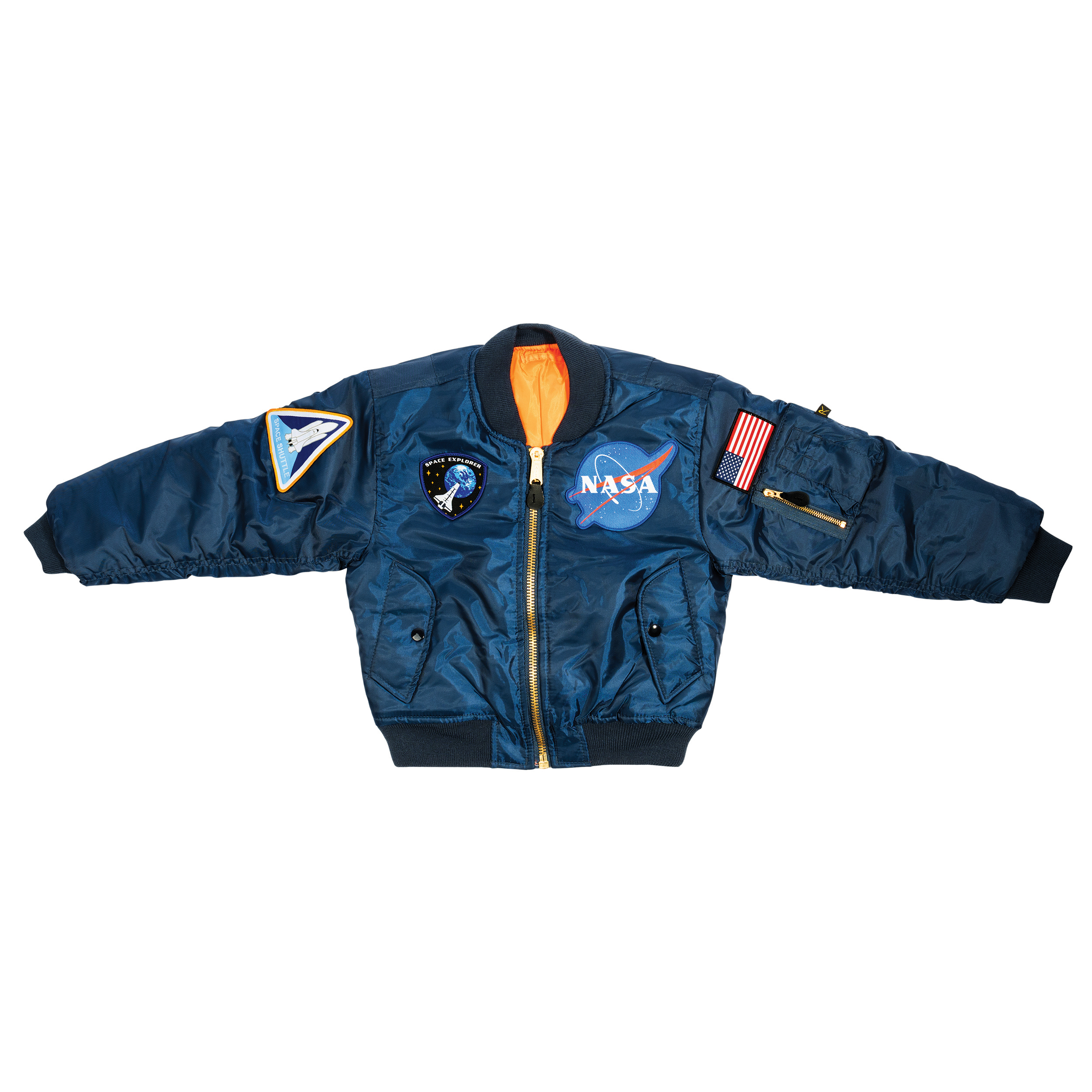 Rothco Kids Nasa Ma-1 Flight Jacket - Large