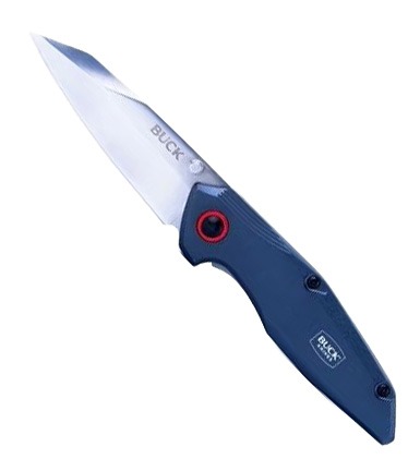 Buck Reactor Folding Reverse Tanto Knife, Blue - 0702BLSWM-C