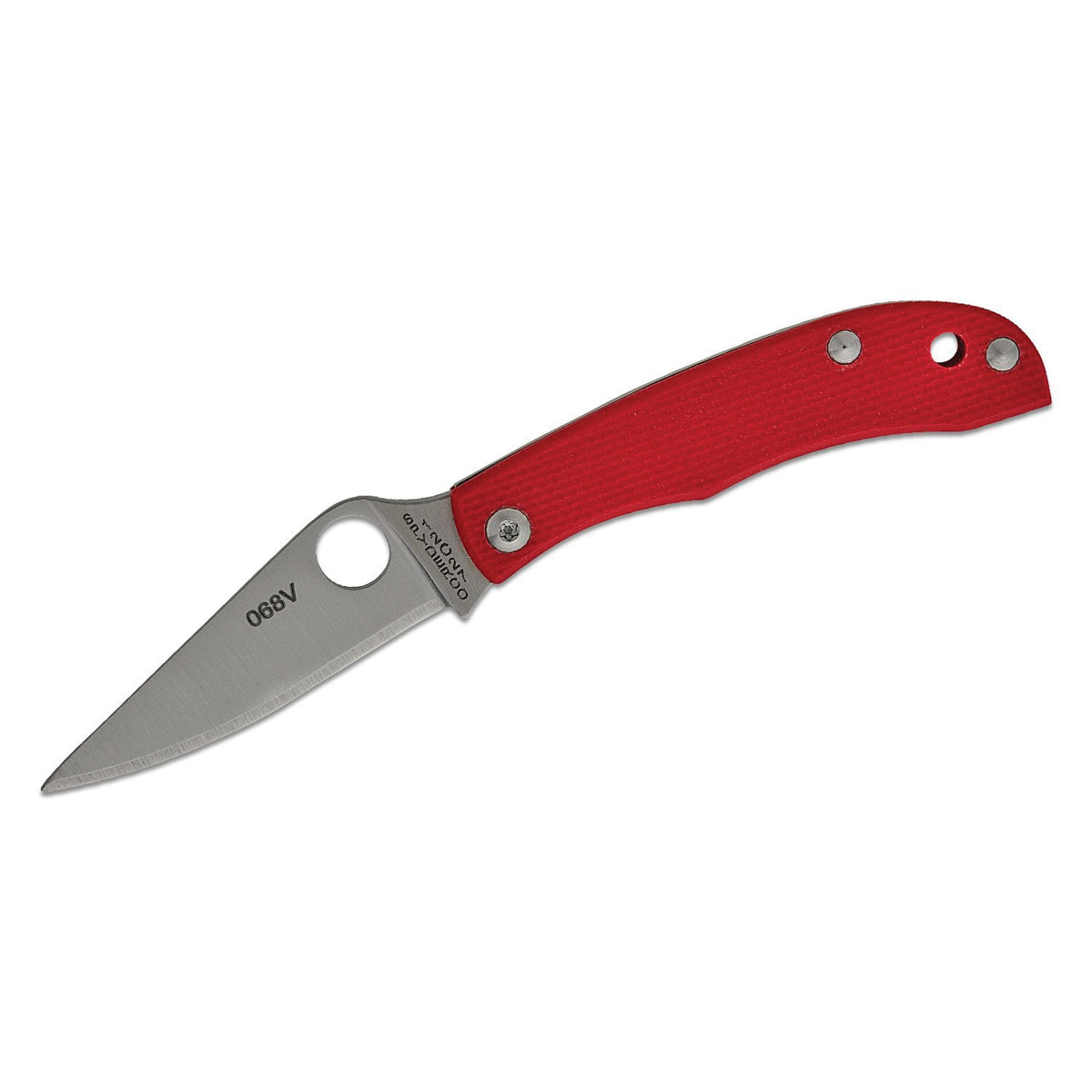 Spyderco Honeybee Slipjoint Clip Point Knife, Red - C137GRDP