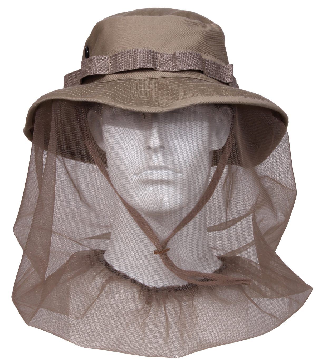 Rothco Boonie Hat With Mosquito Netting - Khaki, Head Size 7
